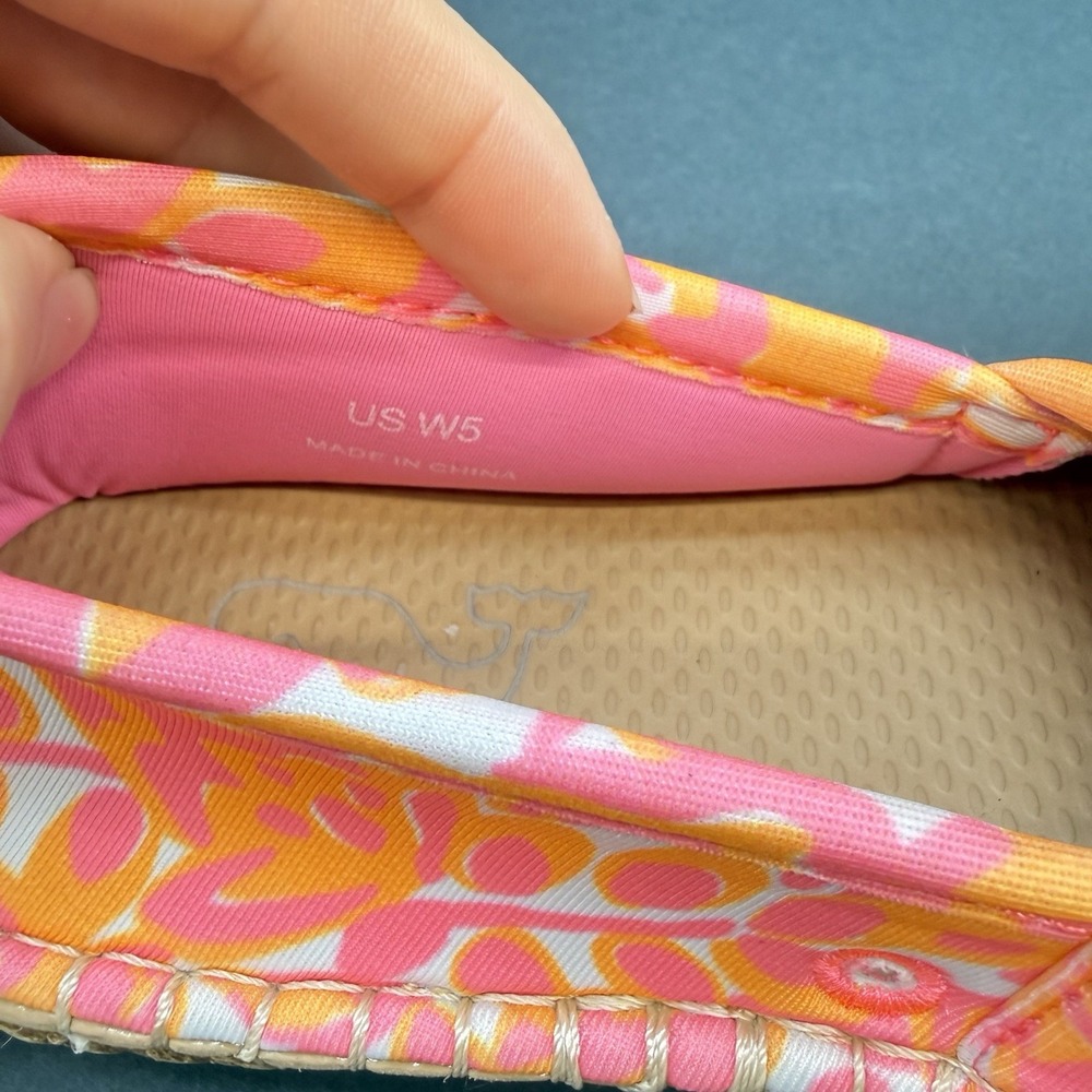 SeaStar Women's Beach  Espadrille Vineyard Vines Print Summer Shoes Size 5 New - Picture 11 of 12
